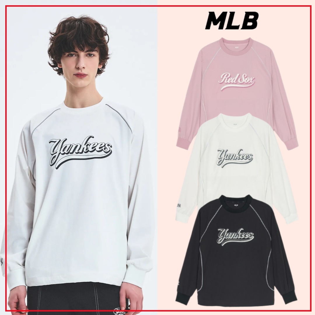 MLB korea■新作*VARSITY CURSIVE LETTERING WOVEN SWEATSHIRT