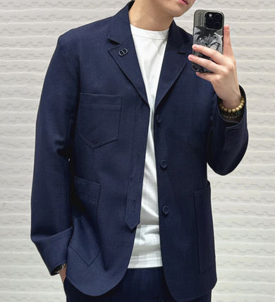 KENZO 青 テーラードジャケット サイズS - メルカリ