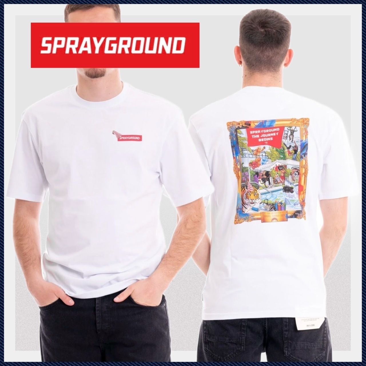 残り僅か【SPRAYGROUND】プールパーティー Tシャツ