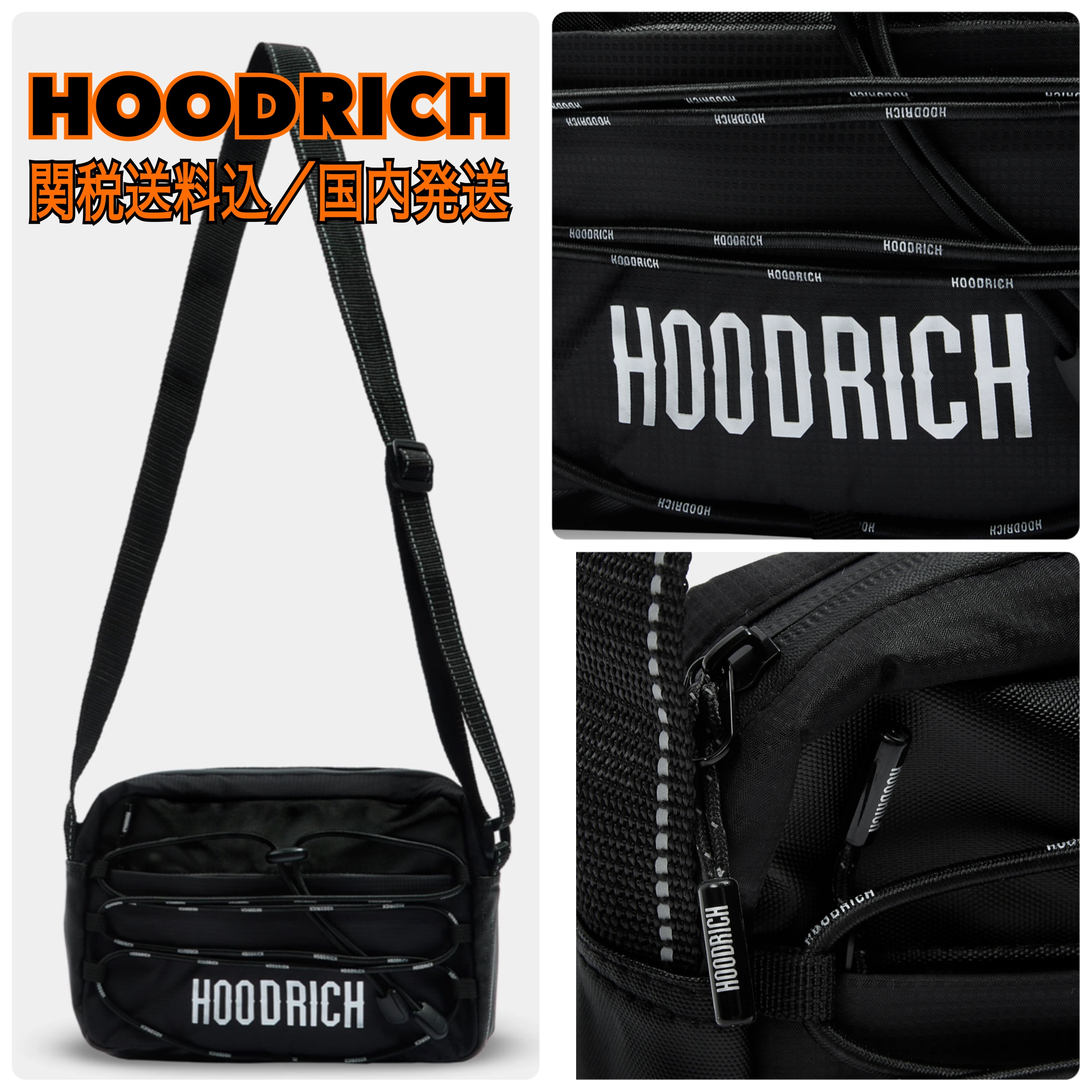 関税送料込 HOODRICH ピーク クロスボディバック ブラック