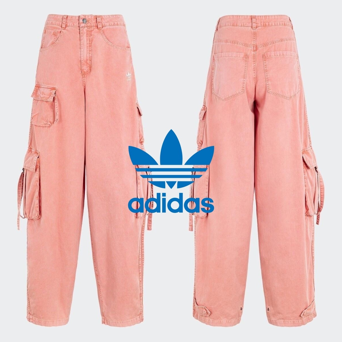Adidas★レディーススポーツカジュアルパンツ ワイドパンツAD102