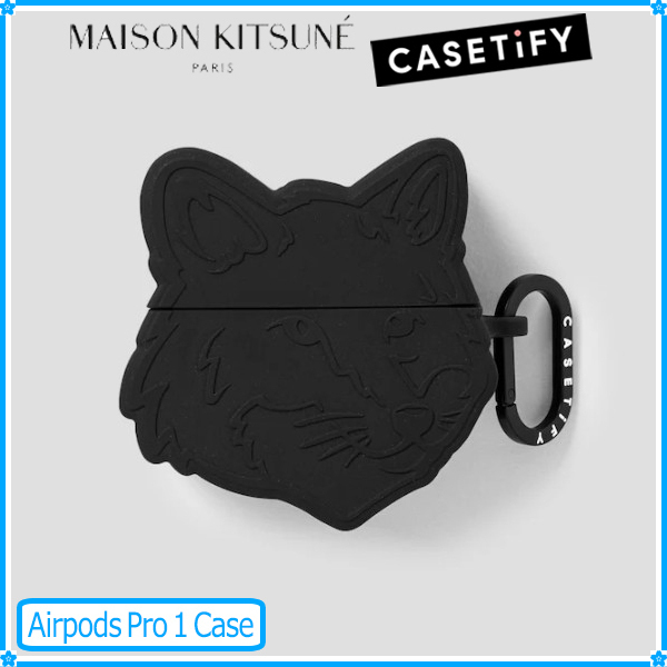 【MAISON KITSUNE】Bold Fox Head 3D Airpods Pro 1 Case