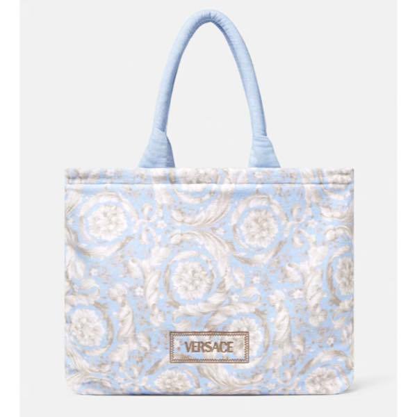 【関込】VERSACE ヴェルサーチェ◆バロッコ タオル トートバッグ
