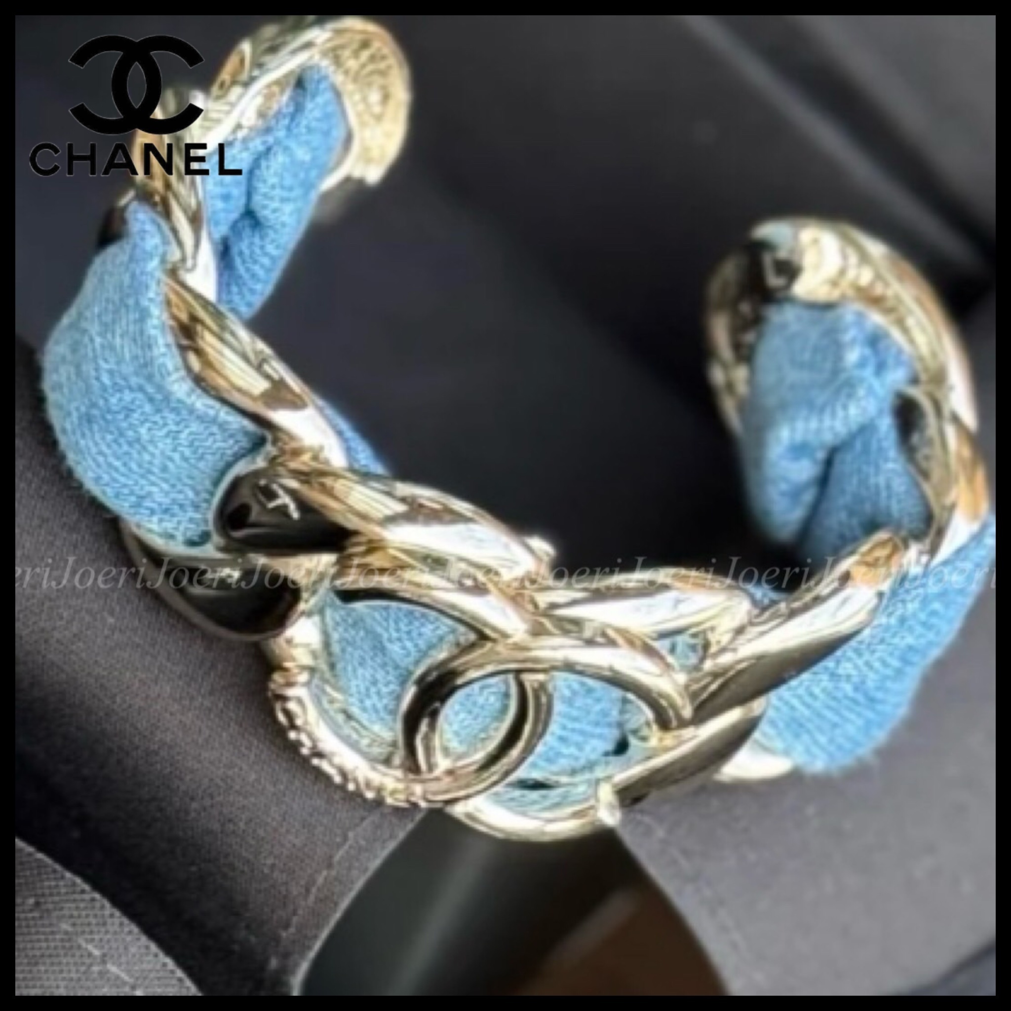 【デニムが可愛い♡】CHANEL ブレスレット CCロゴ
