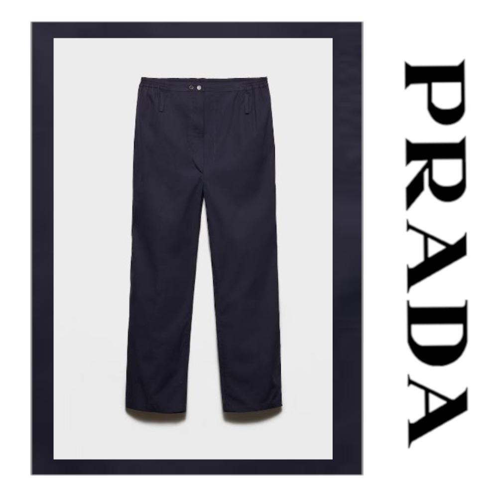 注目の新作♪【PRADA】コットンポプリン パンツ