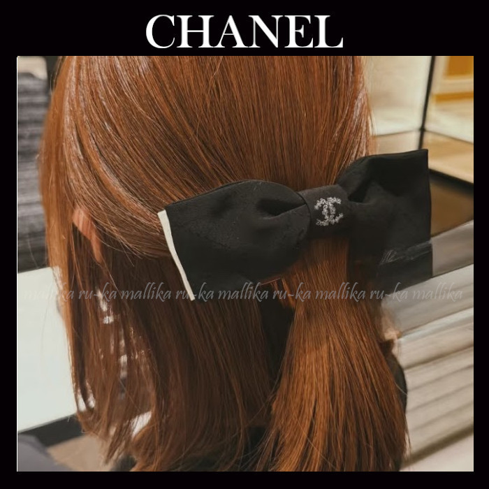 大人上品なリボン♡【CHANEL】バレッタ ヘアアクセサリー