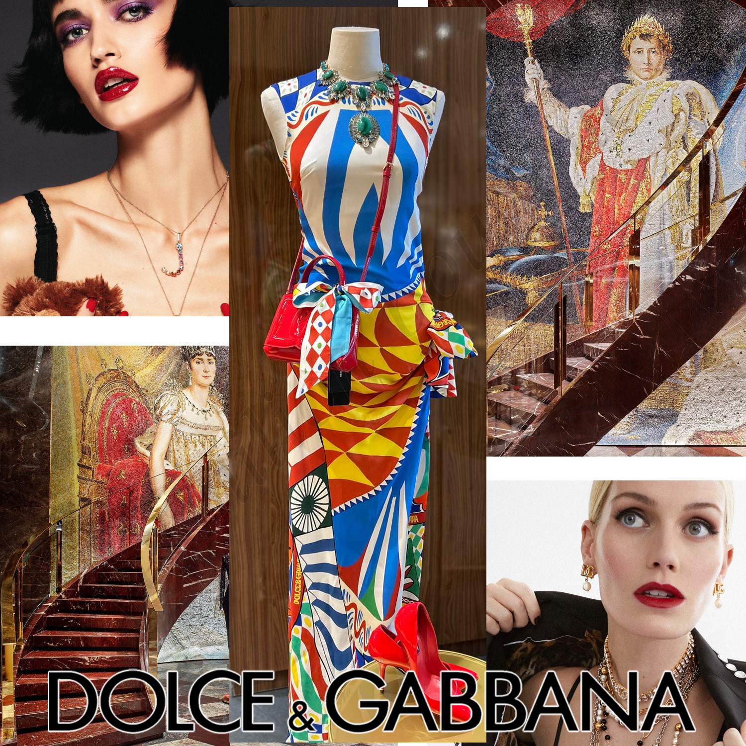 Dolce & Gabbana カレット ノースリーブ ドレス ワンピース