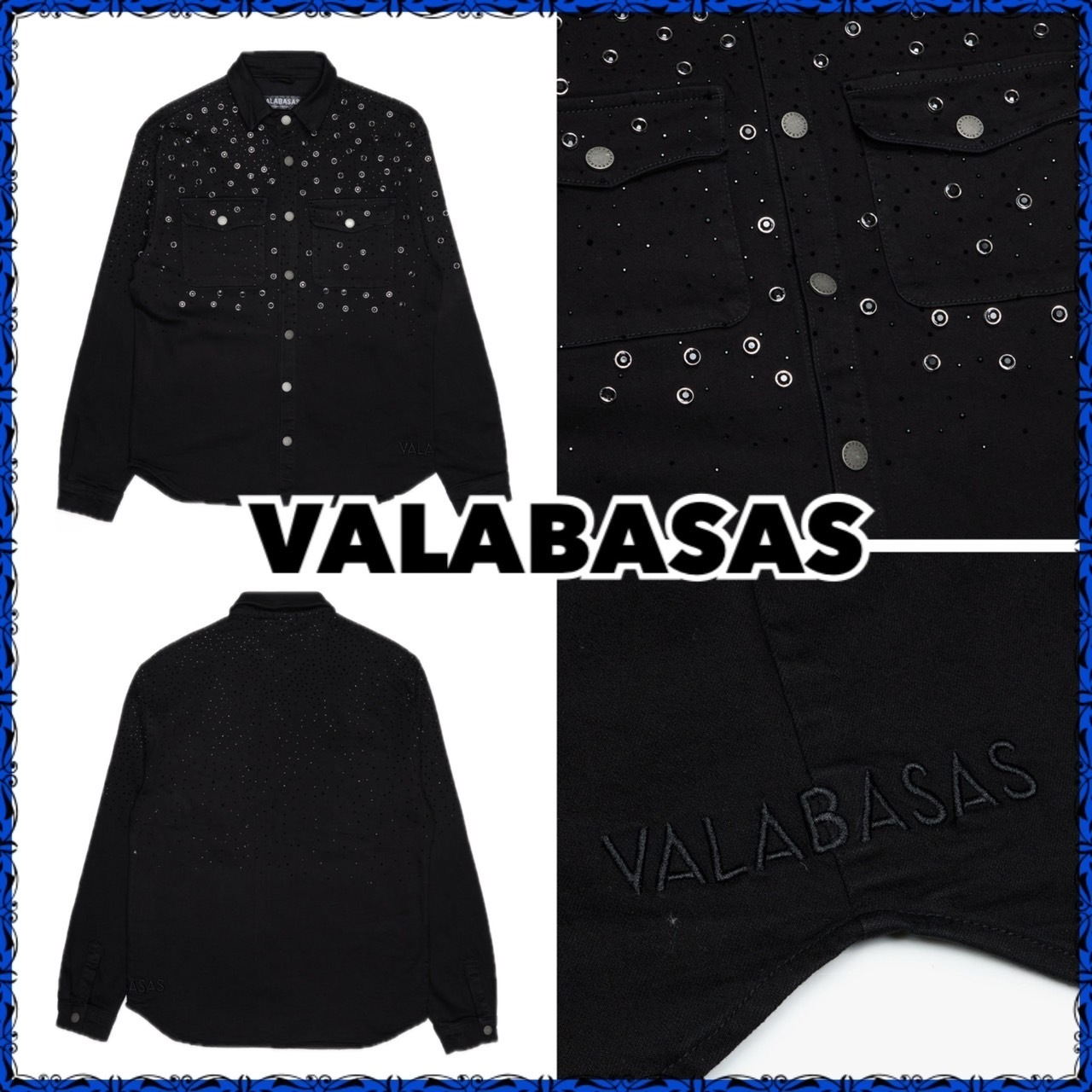 【VALABASAS】Blitz Denim Jacket Black Washed
