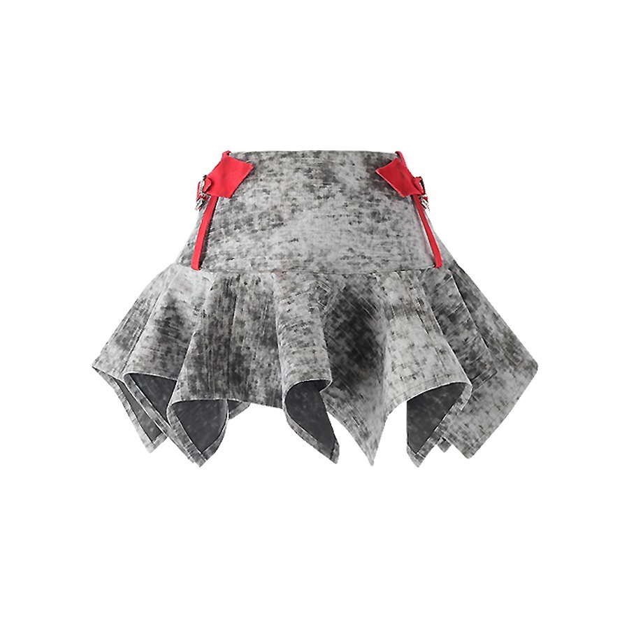 【HONKYO】 Bratty 3-Way Draped Mini Skirt