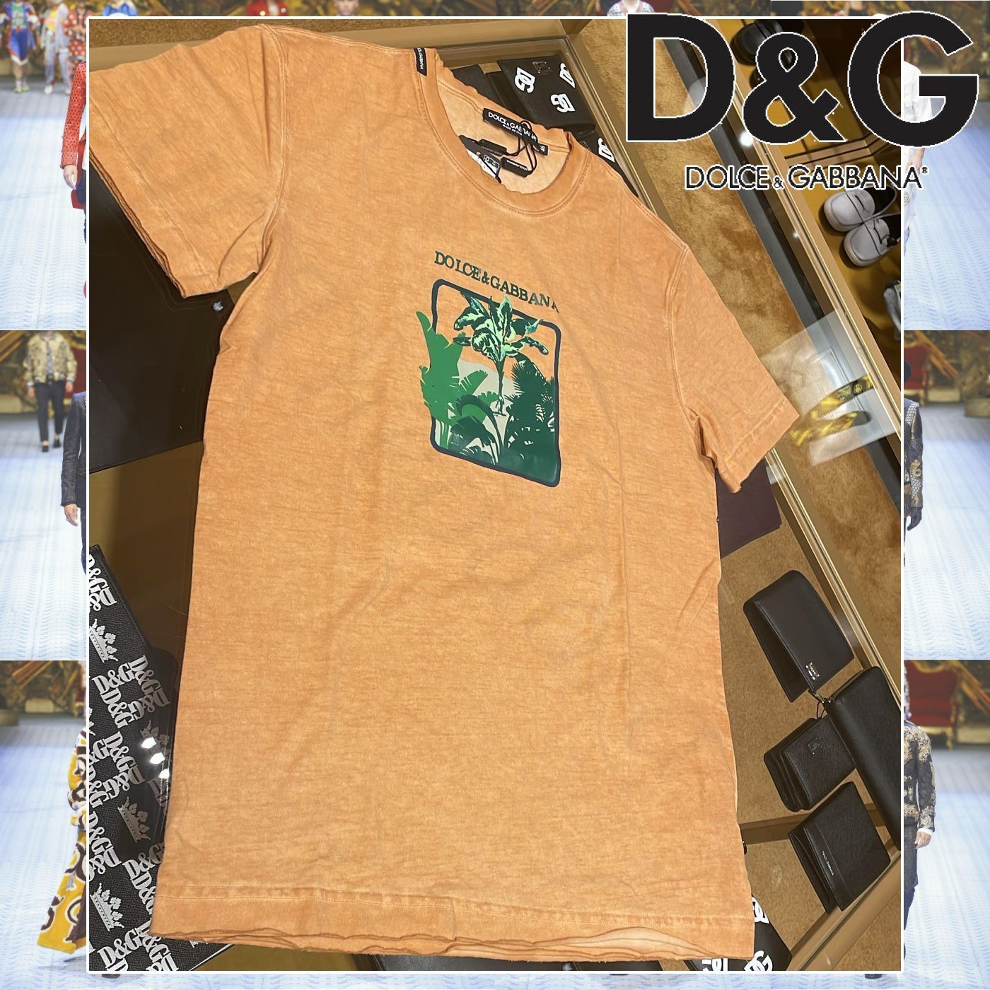 Dolce & Gabbana ロゴ トロピカル 半袖Tシャツ