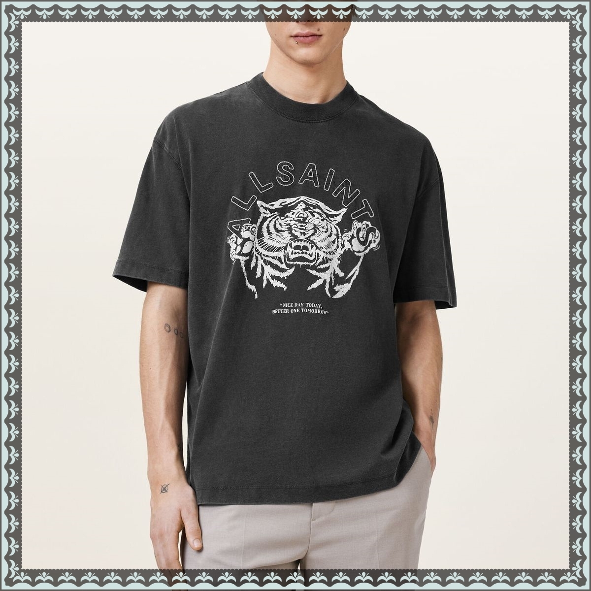 ★ALLSAINTS★ Barrel Days Crew T-Shirt M060PC162