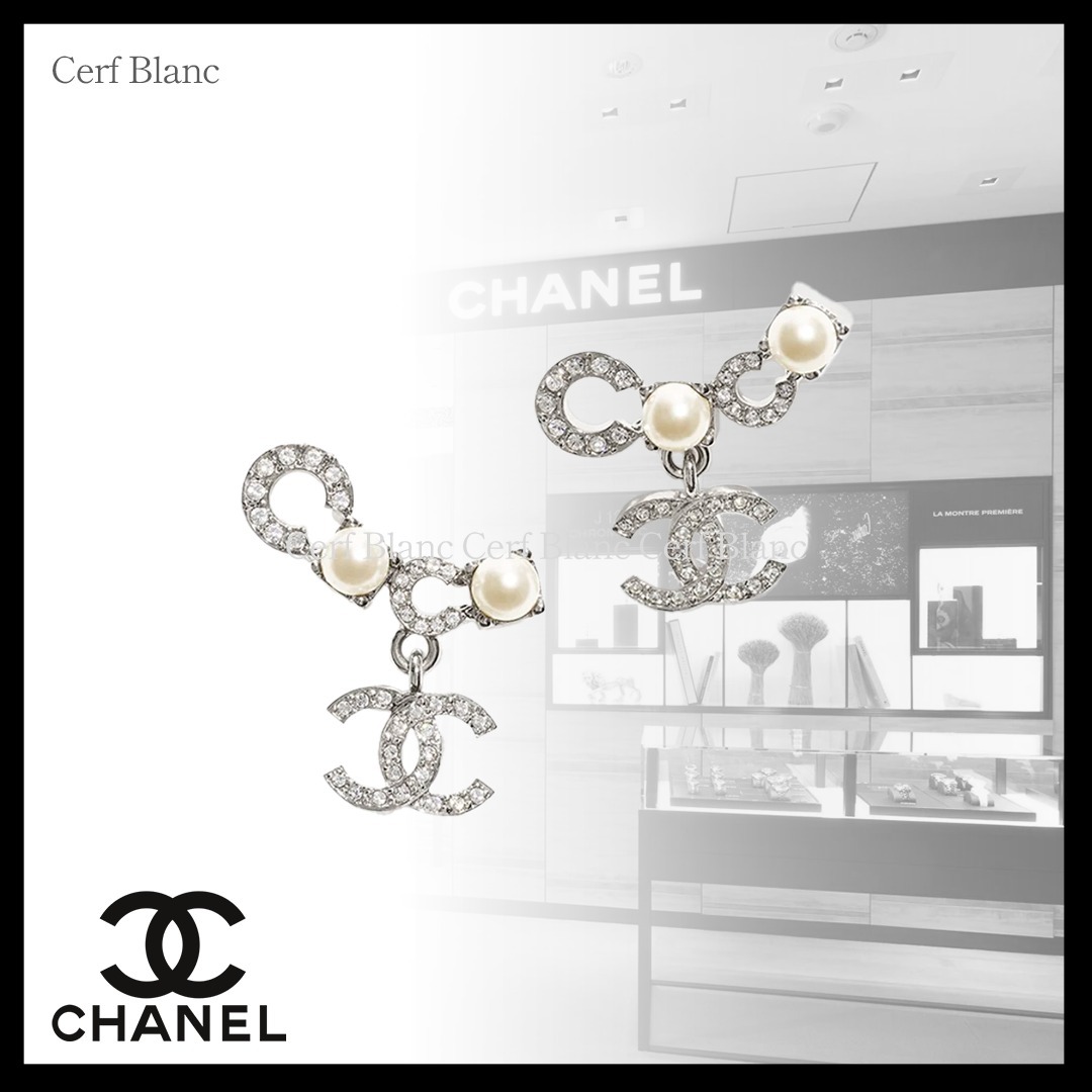25SS【CHANEL】COCOピアス パール