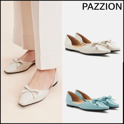 PAZZION【日本未上陸】お洒落バックルフラットシューズ☆ 快適 シンガポール発「PAZZION(パジョン)」 のシューズ&バッグが