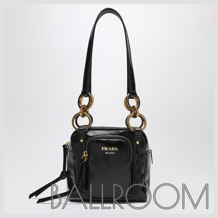 ハンドバッグ PRADA MINI DANGLE HANDBAG BLACK