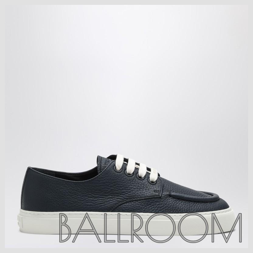 スニーカー PRADA BLUE BALTIC HAMMERED LEATHER SNEAKER