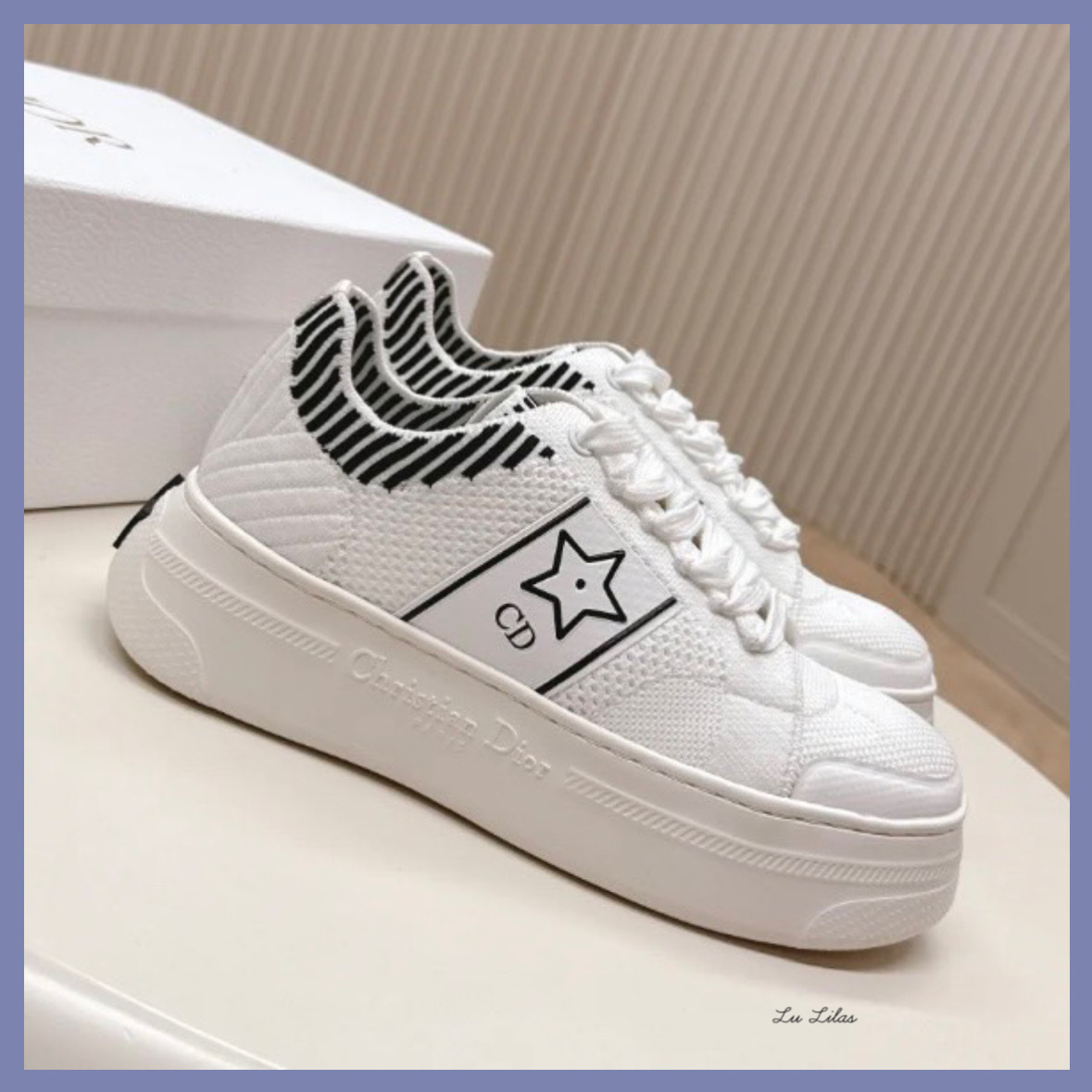 【厚底5cm♡カジュアル】DIOR Star スニーカー