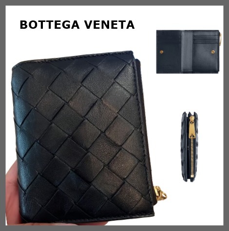 Bottega Veneta Bi-Fold Zip Wallet 折りたたみ財布
