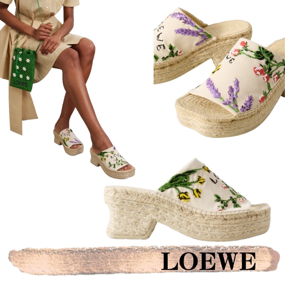 LOEWE☆関税込み☆プラットフォームエスパドリーユミュール
