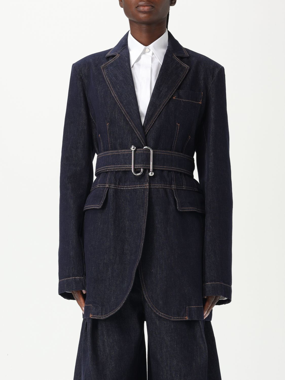アウターその他 SPORTMAX Woman Blazer Navy 2512041025600 001