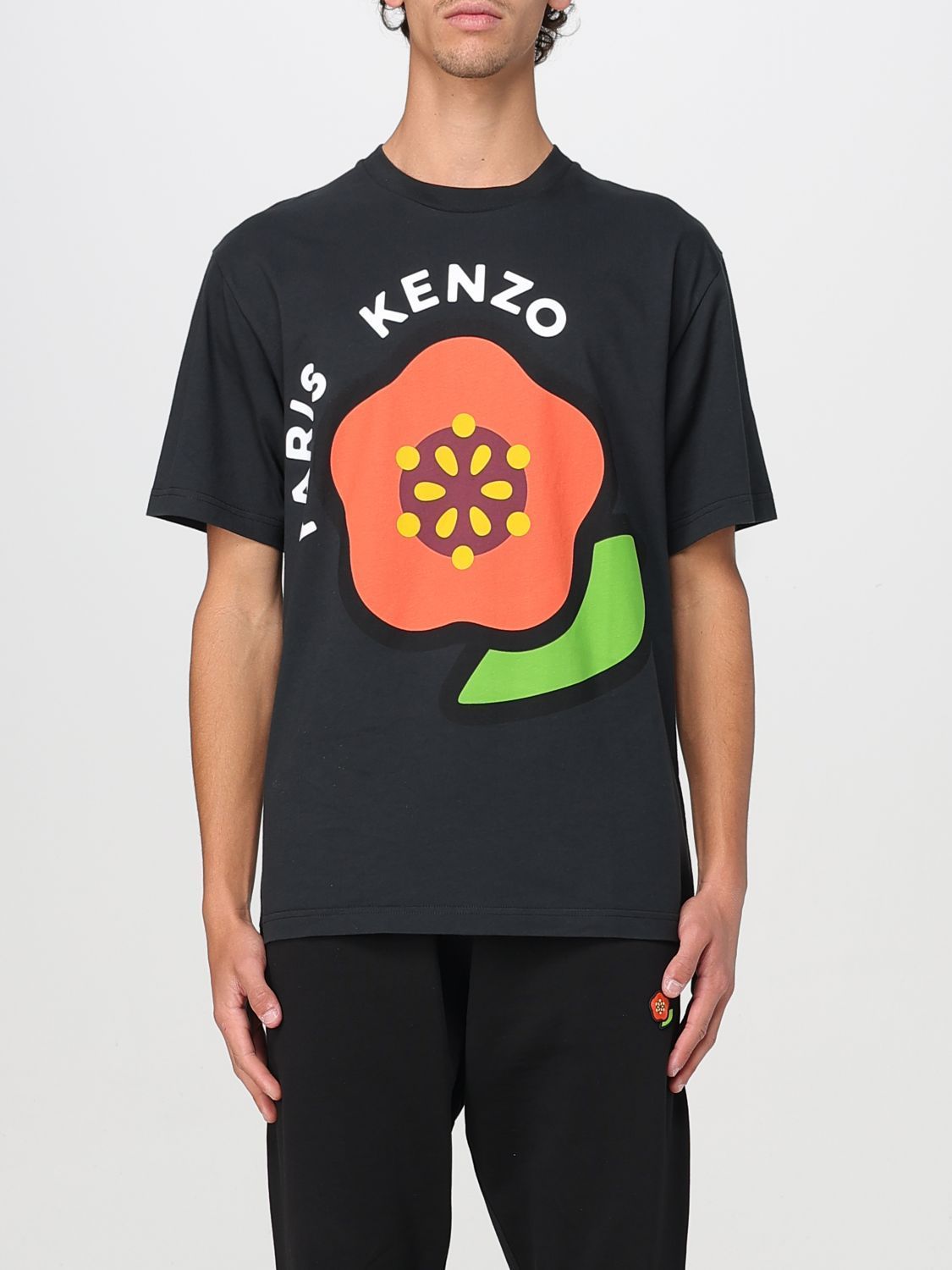 Tシャツ・カットソー KENZO Men T-shirt Black FF55TS5304SG 99J