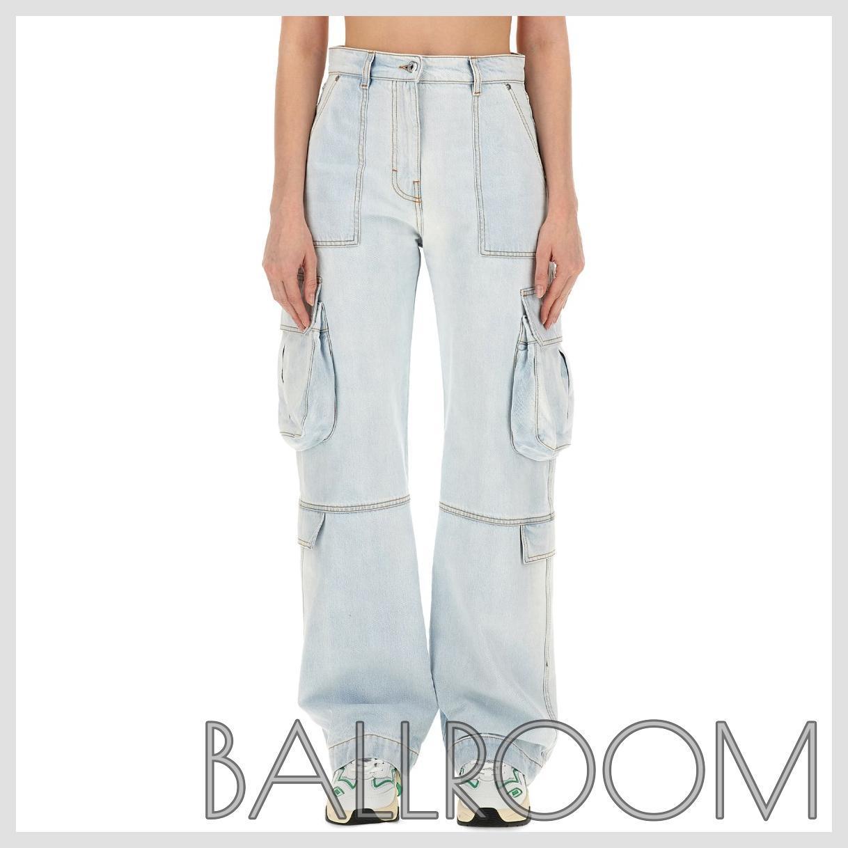 デニム・ジーパン MSGM DENIM CARGO PANTS