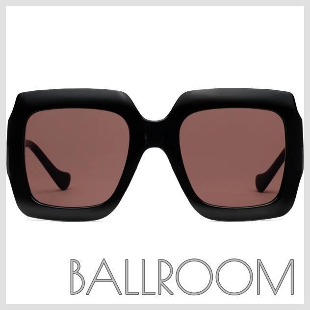 サングラス GUCCI RECTANGULAR SUNGLASSES WITH CHAIN