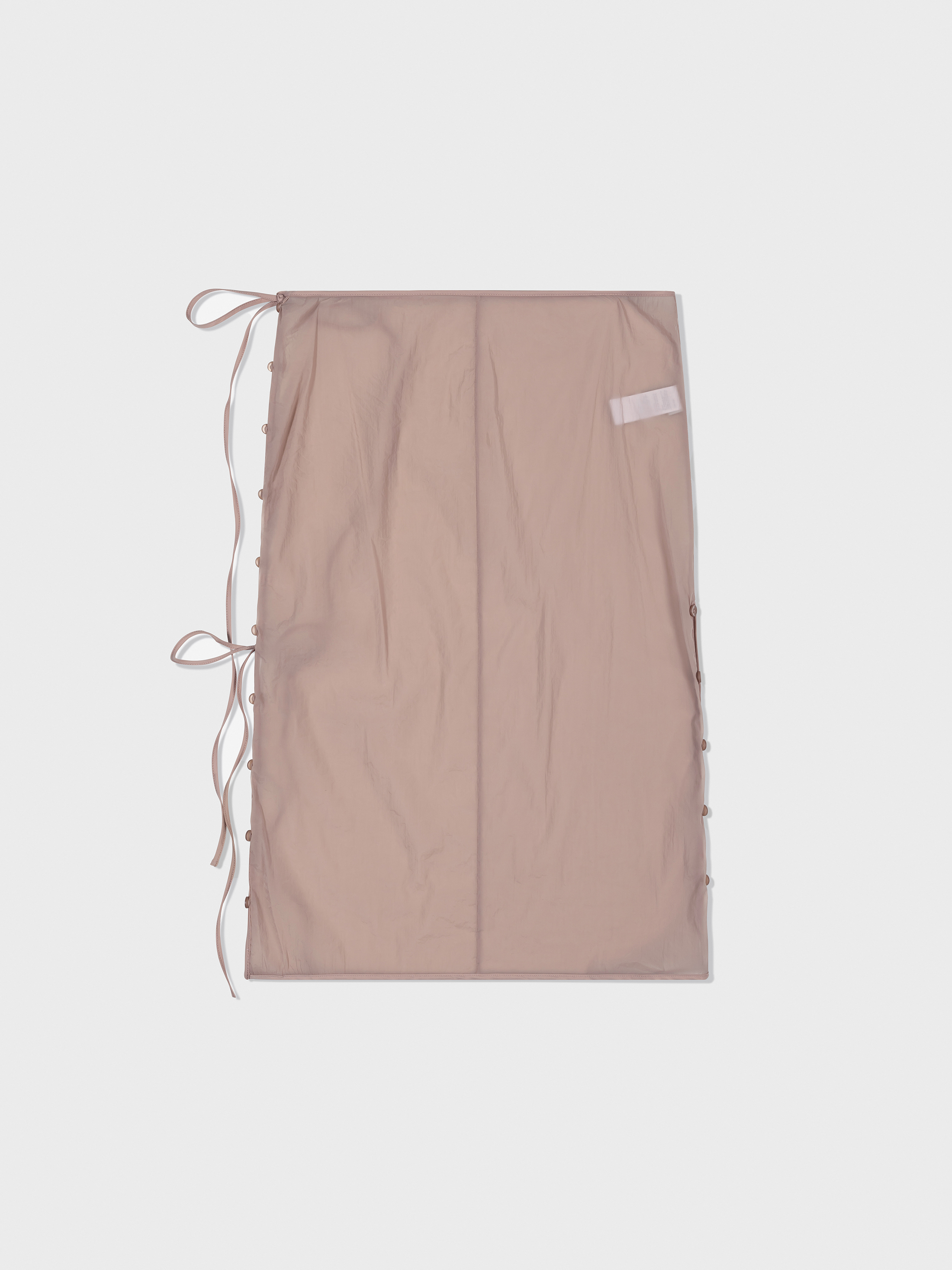 LOW CLASSIC] / ☆ 25SS SEE-THROUGH BUTTON LOOP SKIRT / PINK