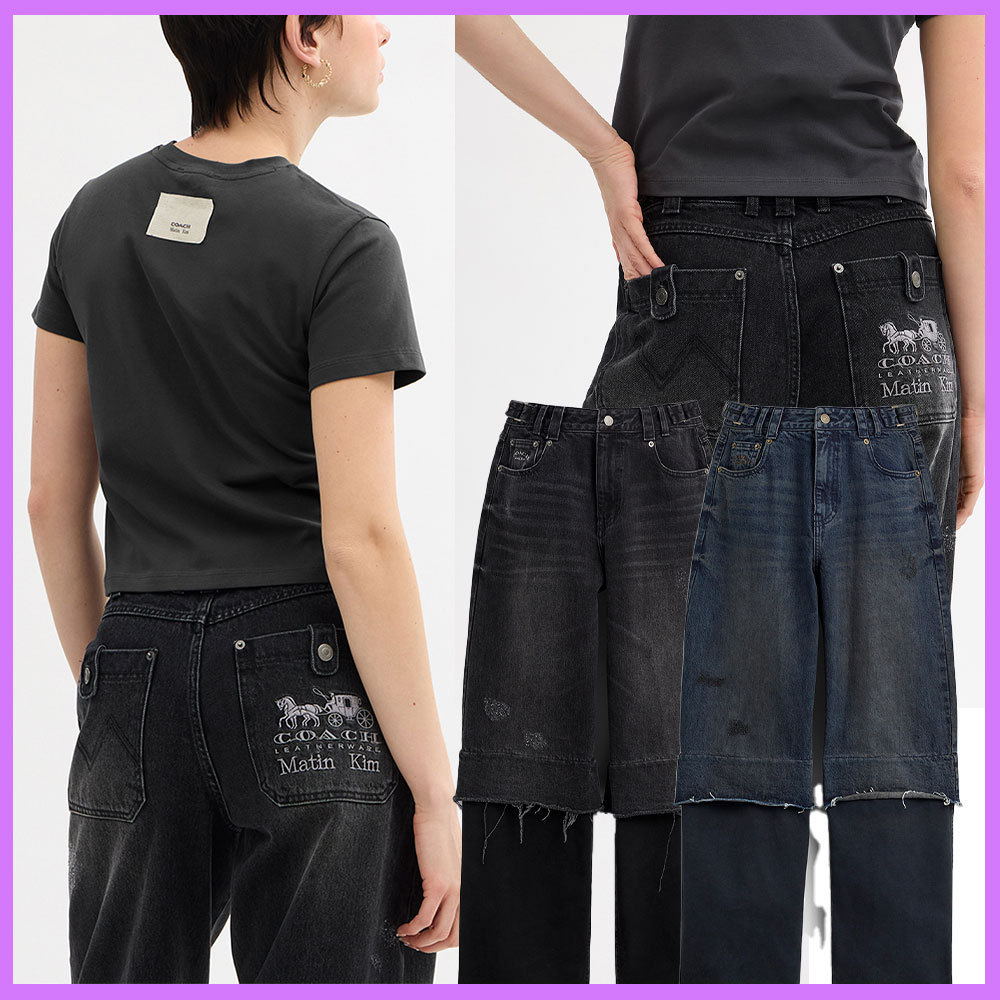 ☆限定コラボ☆Matin Kim X Coach☆ウォッシュ デニムパンツ☆