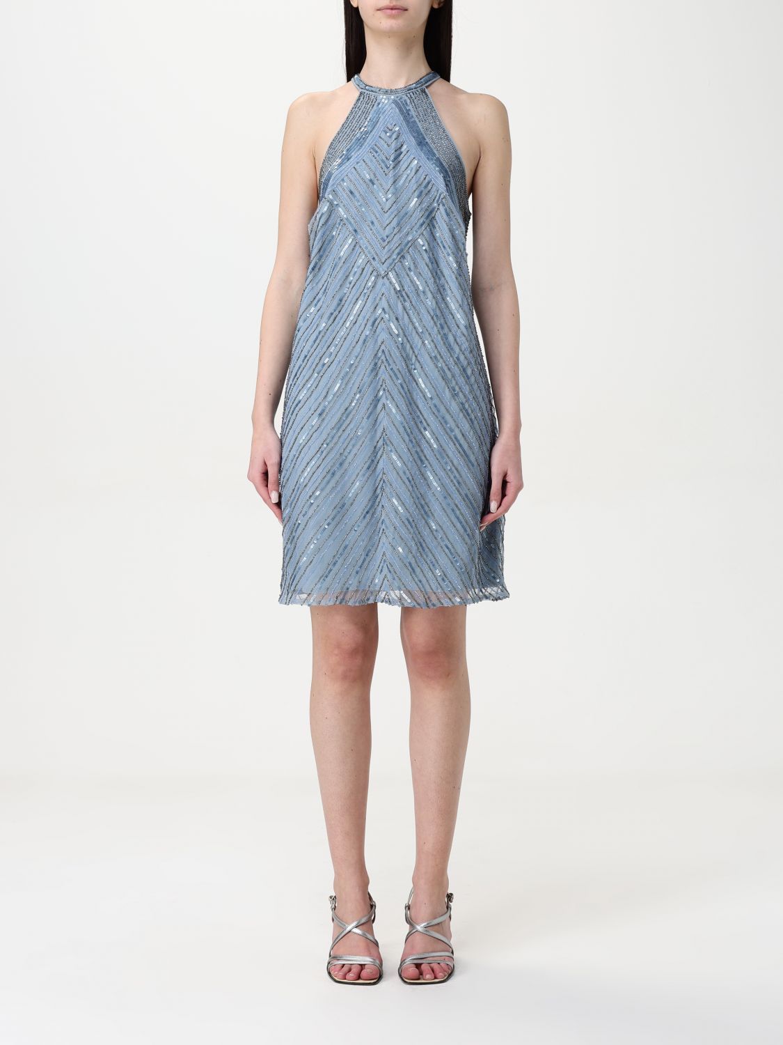 ワンピース LAUREN RALPH LAUREN Woman Dress Gnawed Blue