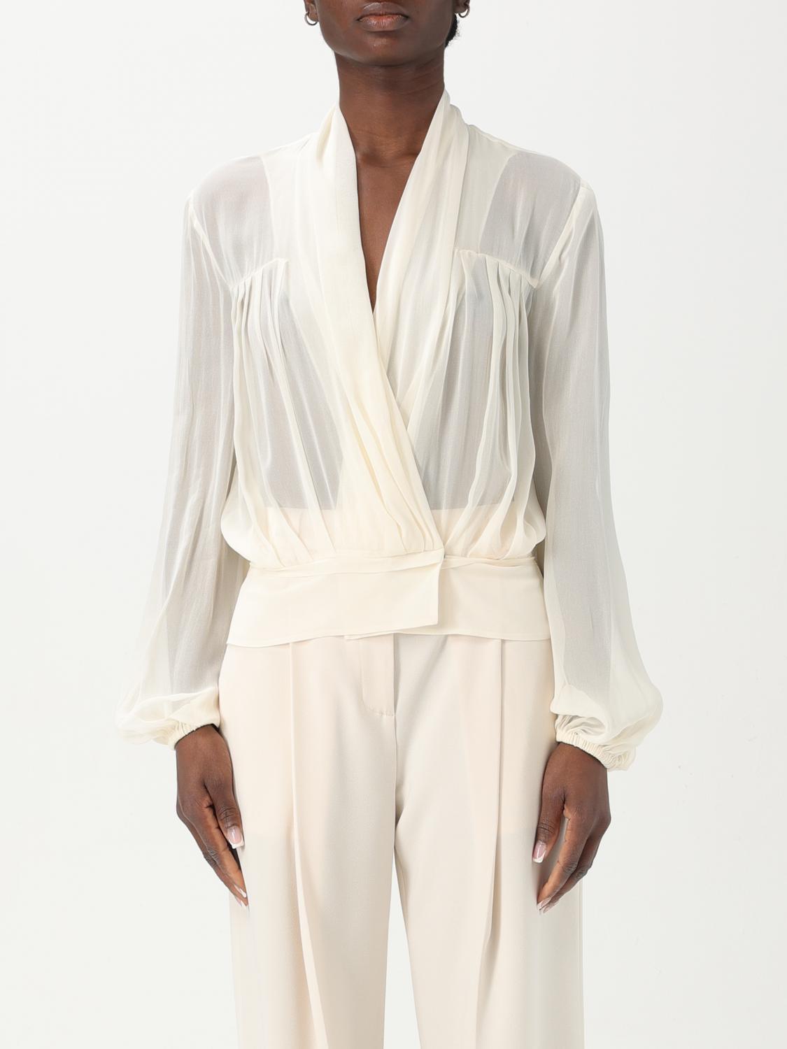 Tシャツ・カットソー PHILOSOPHY DI LORENZO SERAFINI Woman T-Shirt Yellow Cream