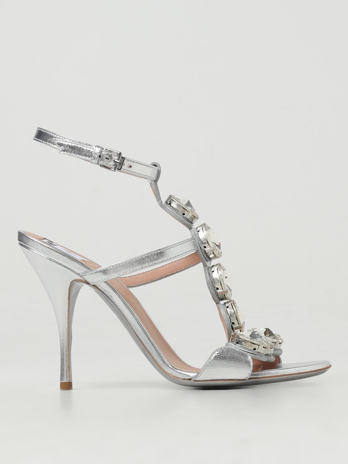 シューズ・サンダルその他 MOSCHINO COUTURE Woman Heeled sandals Silver