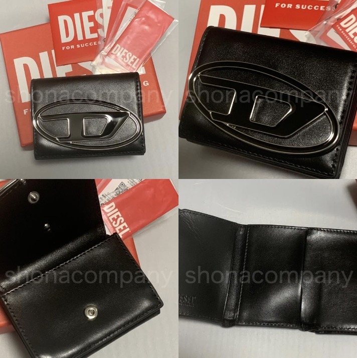 【関税込】◆DIESEL ディーゼル◆Dロゴ 折りたたみ財布