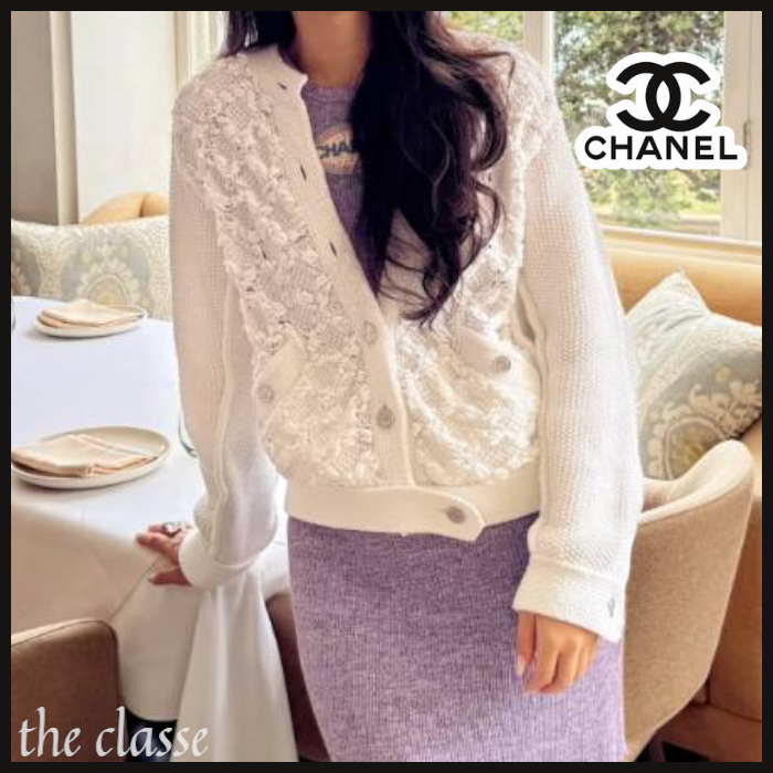 【立体的な編み模様◇】品のある美しさ★ CHANEL ブルゾン