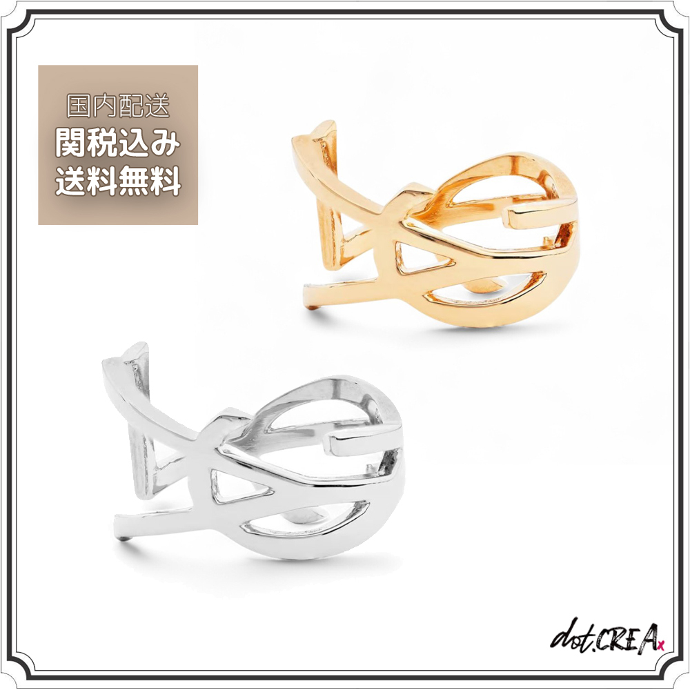 送料関税込◇SAINT LAURENT Oypum YSL ロゴ リング