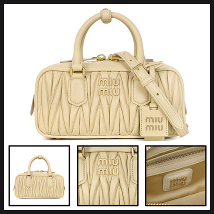 ☆送料・関税込☆MIUMIU★アルカディ トートバッグ★ ブラック（黒）系 MiuMiu Arcadie(ミュウミュウ アルカディ