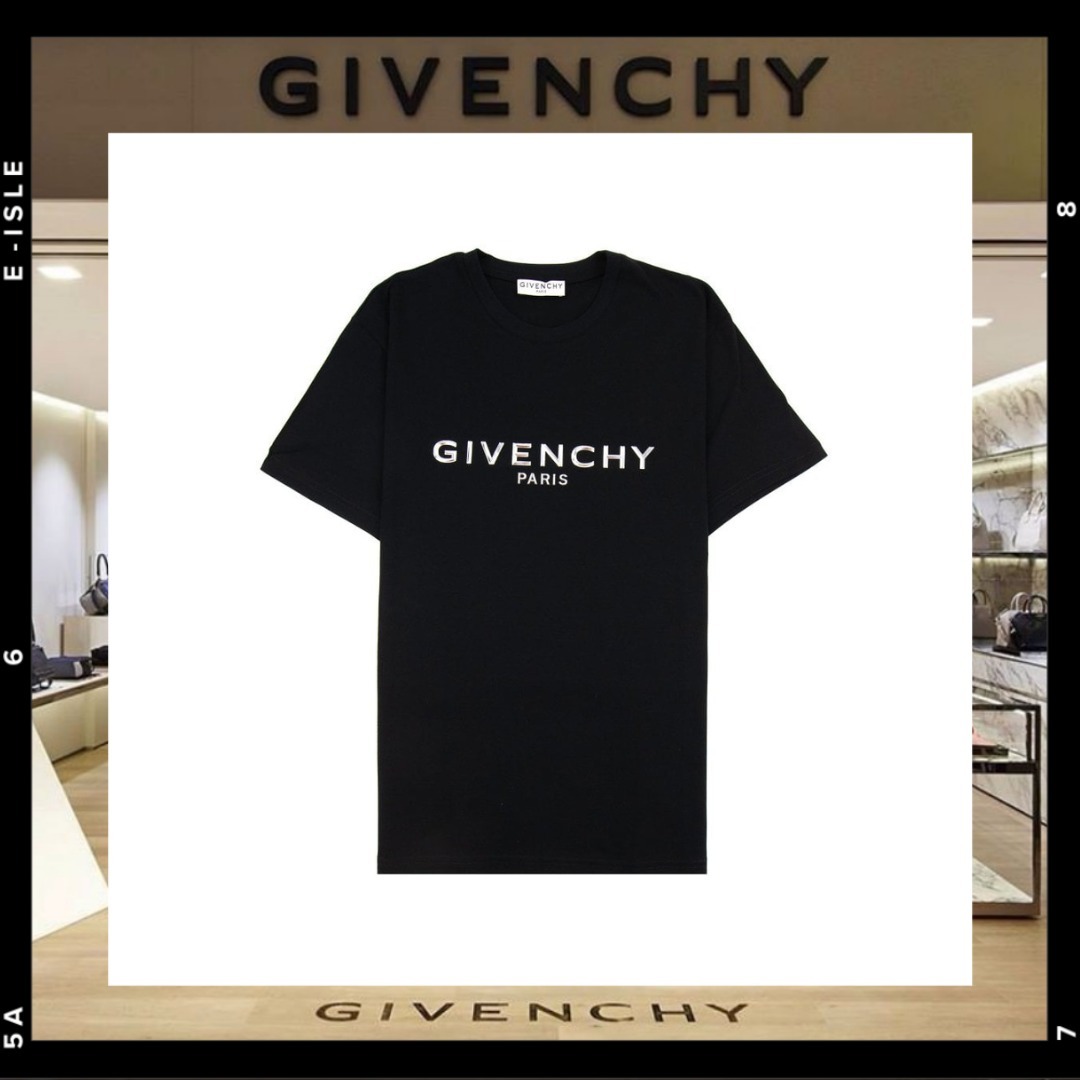 希少【GIVENCHY】ロゴ アップリケ Tシャツ