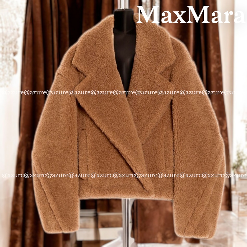 直営♪ Max Mara Teddy Bear Icon Coat キャメル&シルク GARDONE