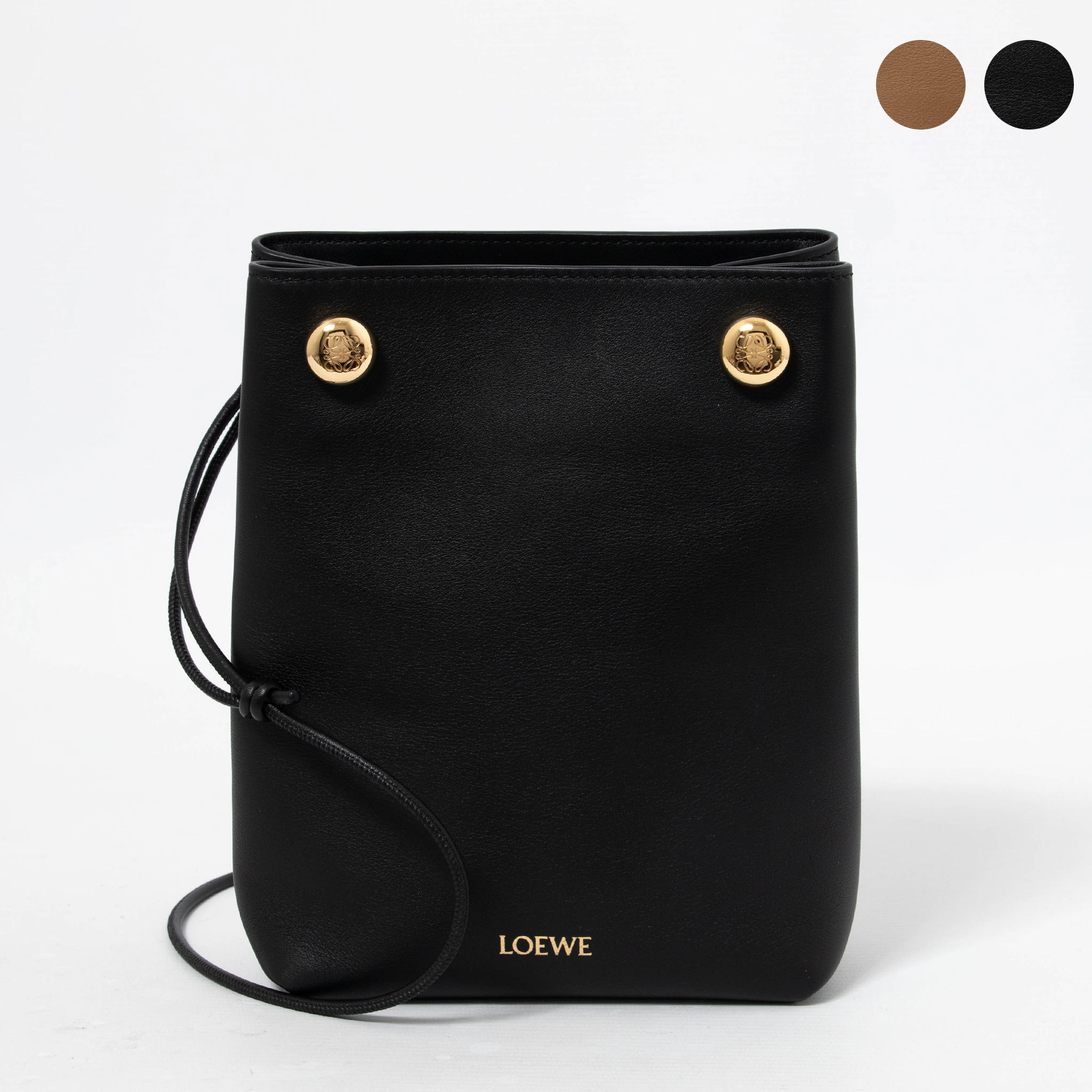 LOEWE ショルダーバッグ SMOOTH CALFSKIN PEBBLE POUCH