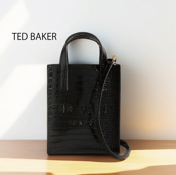 【TED BAKER】GATOCON ミニクロコダイル柄アイコントートバッグ