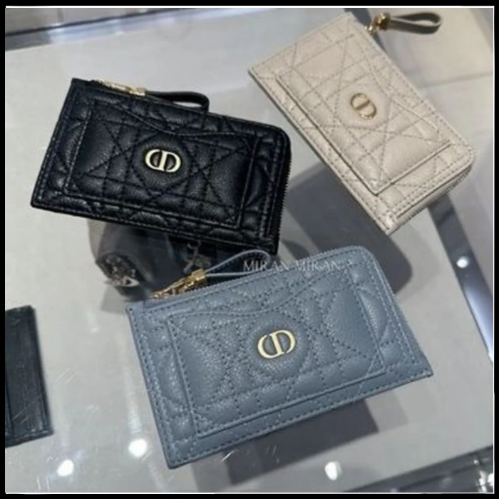 【オシャレ】DIORディオール Caro Cosmos ジップ カードホルダー
