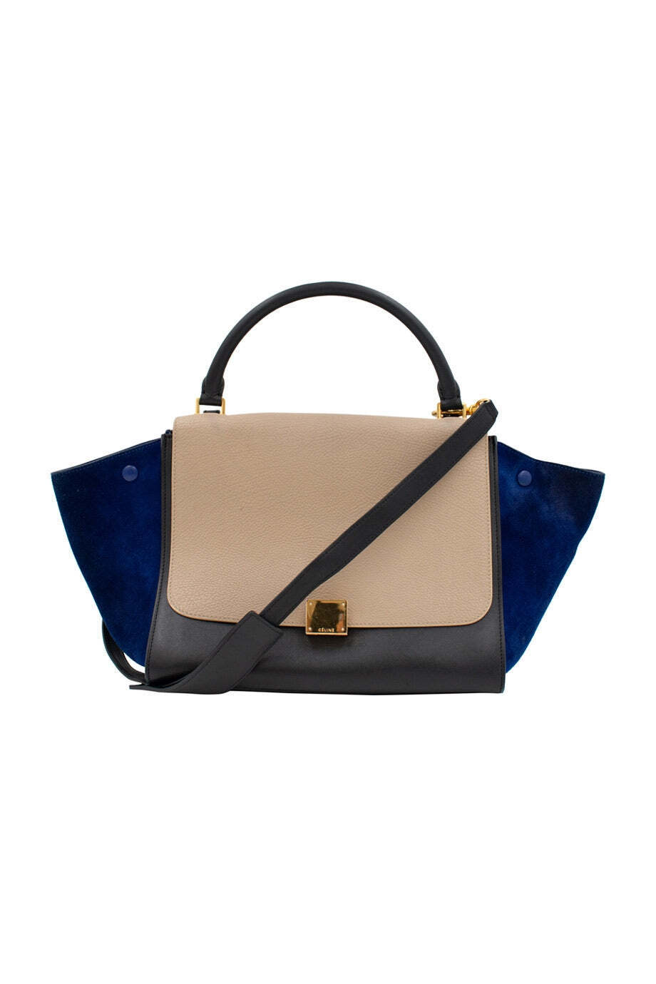【CELINE】Tri-colour 'Trapeze' leather bag with 【ランク:A】