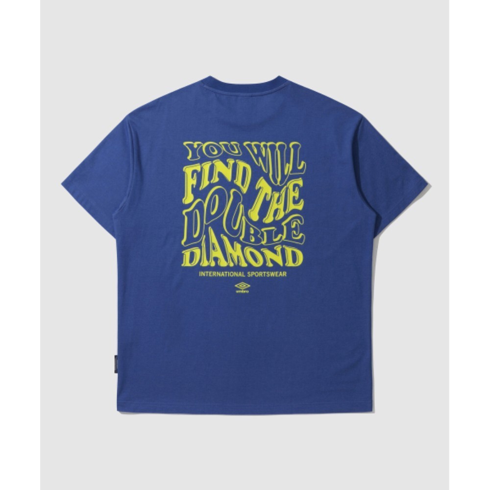 ★UMBRO★ Ice Cotton Cooling Wave Lettering Graphic Short Sl