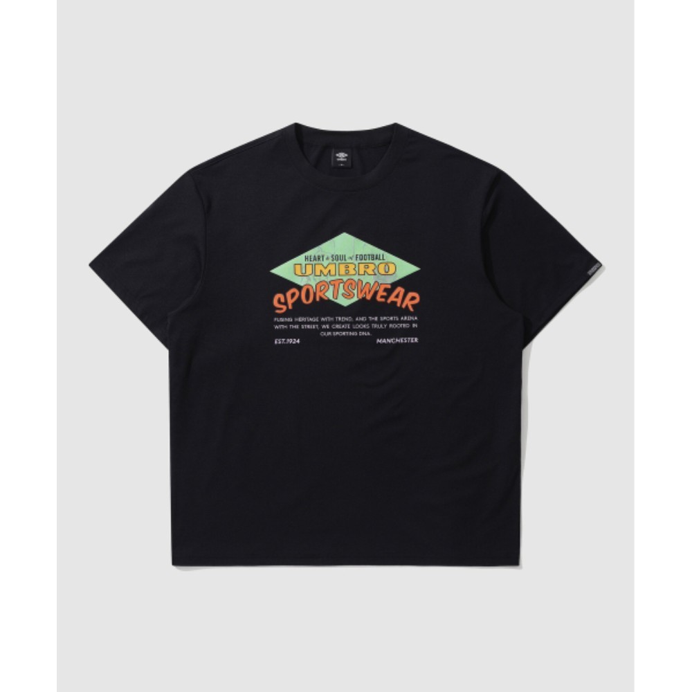 ★UMBRO★ RAVE Front Graphic Fresh Cooling Short Sleeve T-Sh