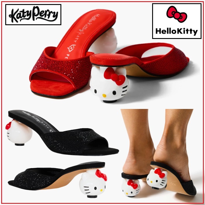 コラボ Katy Perry キティちゃん ミュール The Hello Kitty Heel