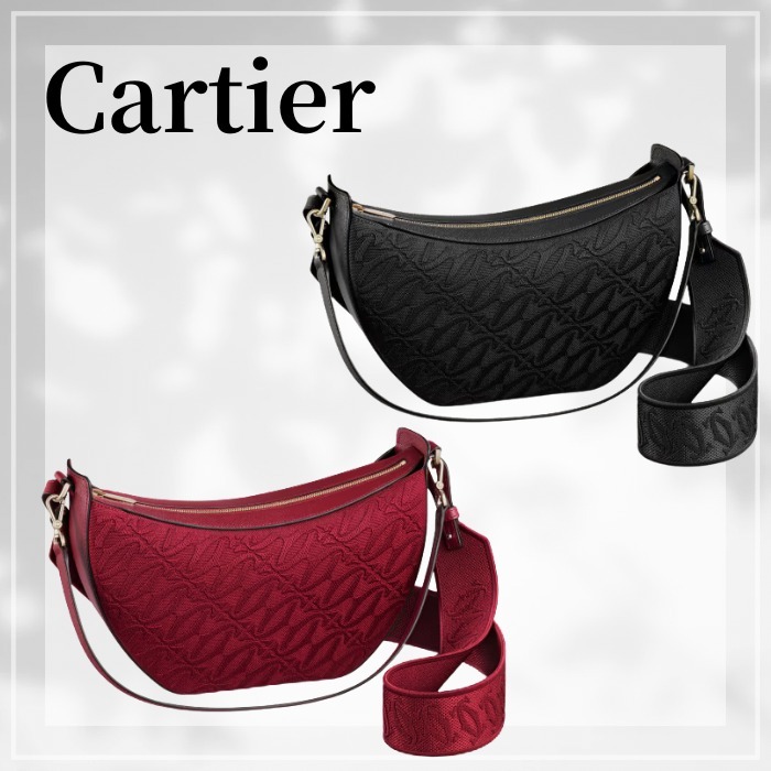 Cartier C ドゥ カルティエ ホーボーバッグ チェリーレッド