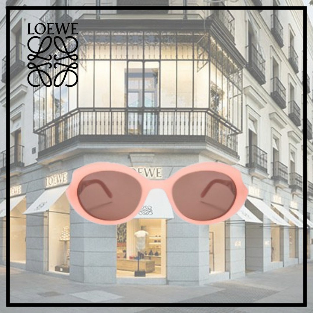 【LOEWE】ミニ オーバル スリム サングラス★ライトピンク