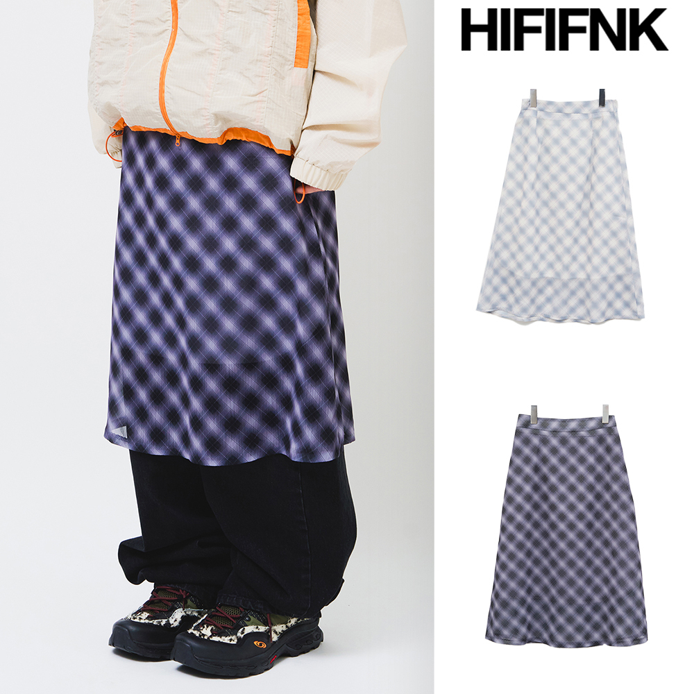 【HI FI FNK】(W) Broad Check Skirt