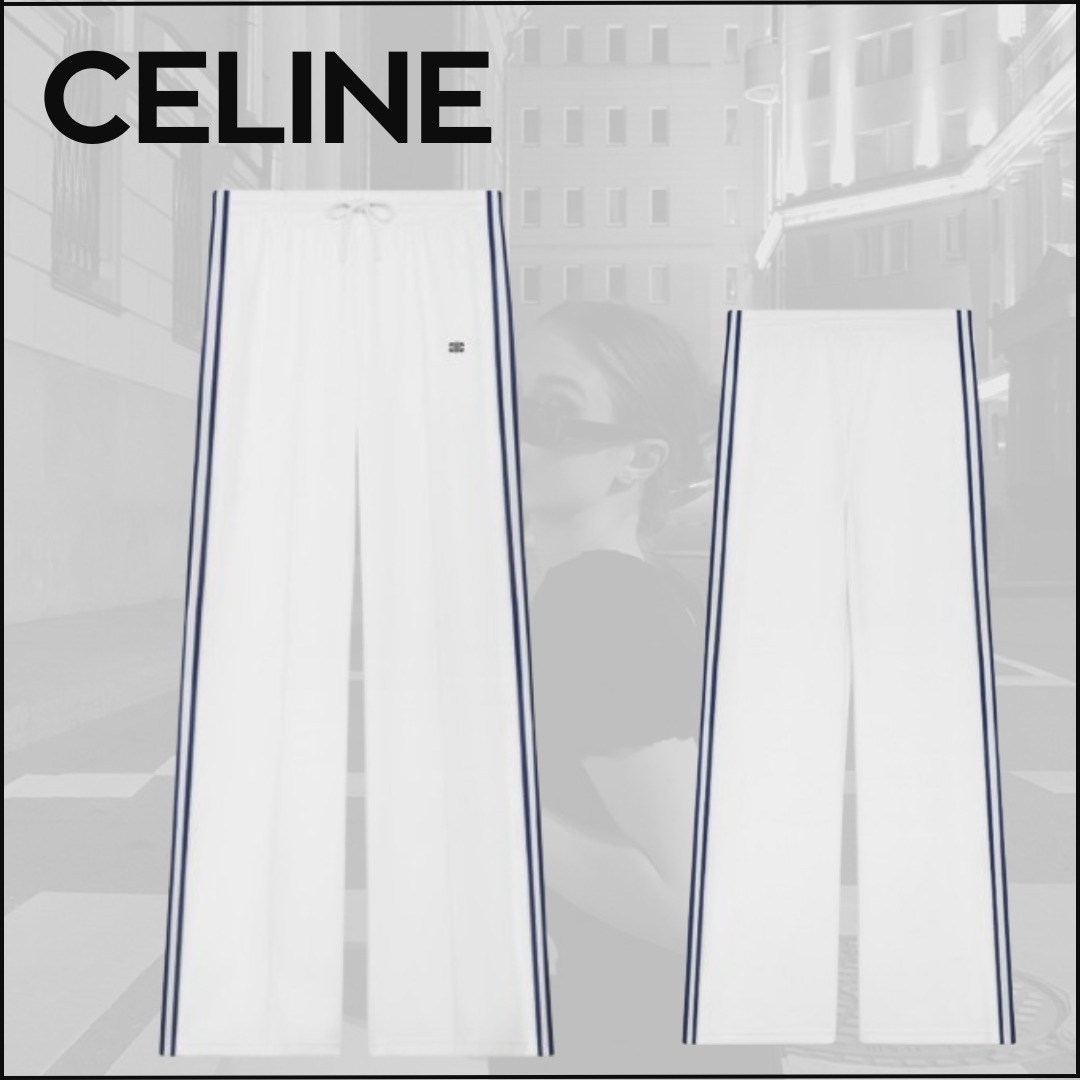 【CELINE】日本未入荷！tracksuit pants in double face jersey