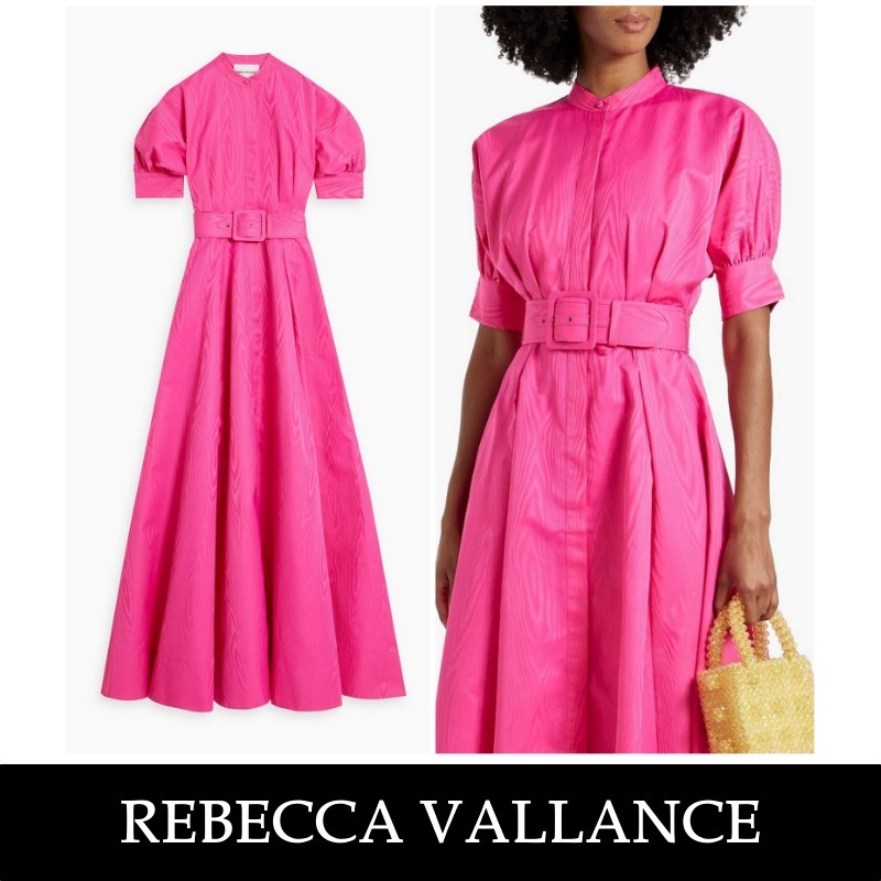 関税込【REBECCA VALLANCE】モアレ マキシワンピース