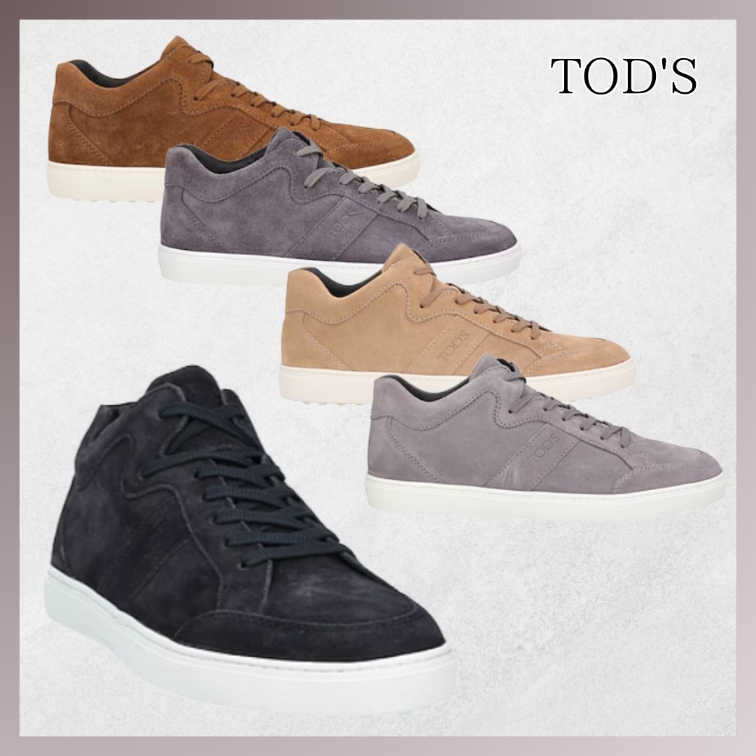 TOD’S ◆ レースアップ レザー ロゴ スニーカー